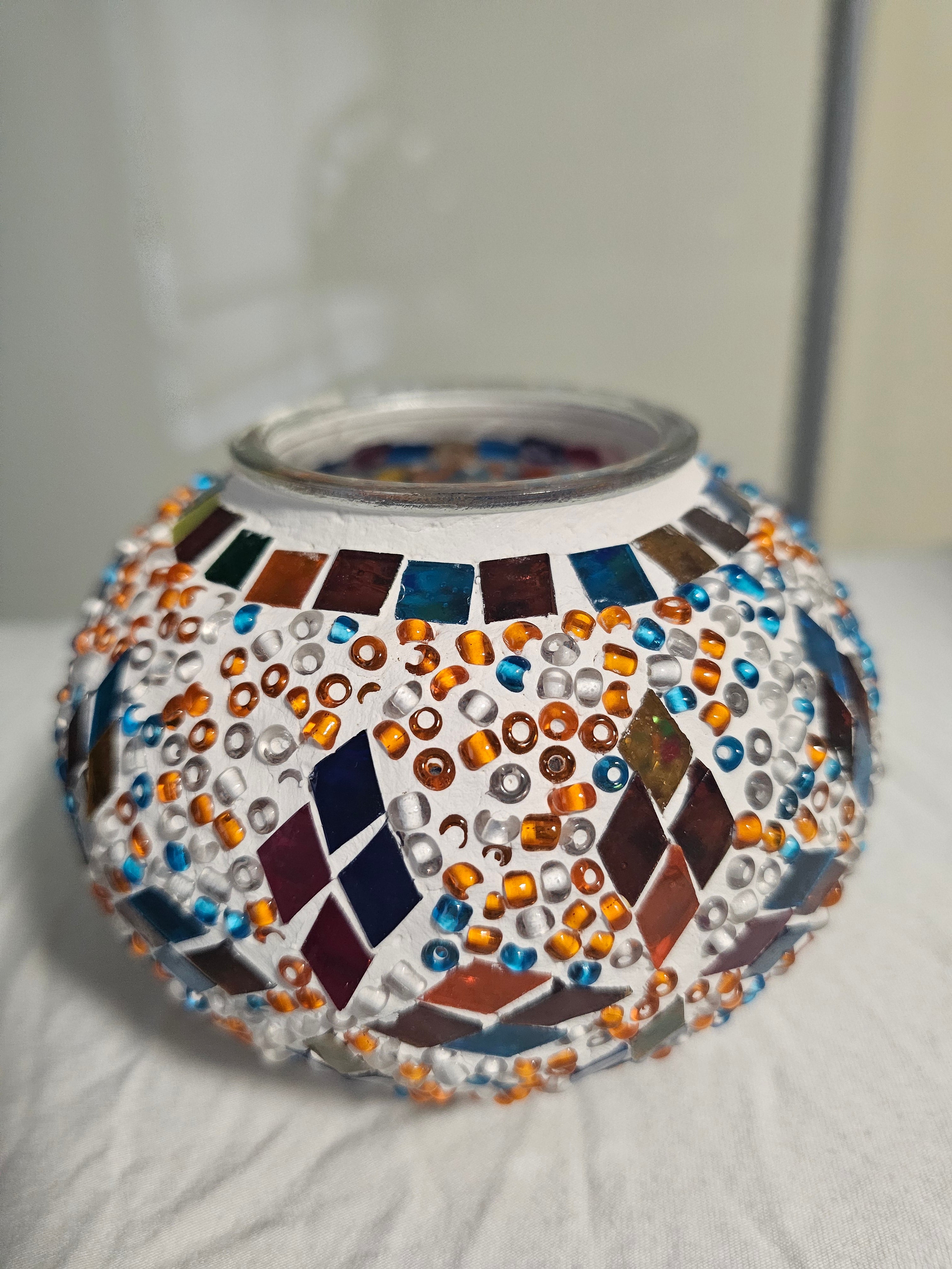 Lampe mosaïque multicolore – Lumière des mille et une nuits