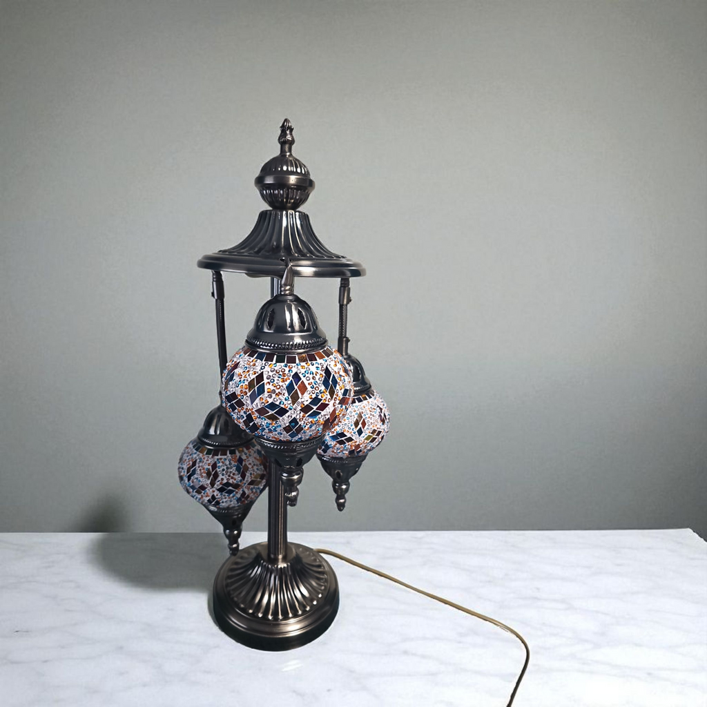 Lampe mosaïque multicolore – Lumière des mille et une nuits
