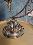 Support lampe lune mosaïque pied métallique