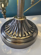 Pied lampe mosaïque turque 3 globes argenté détail artisanal