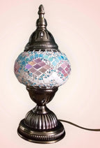 Lampe mosaïque turque 28cm multicolore artisanat authentique